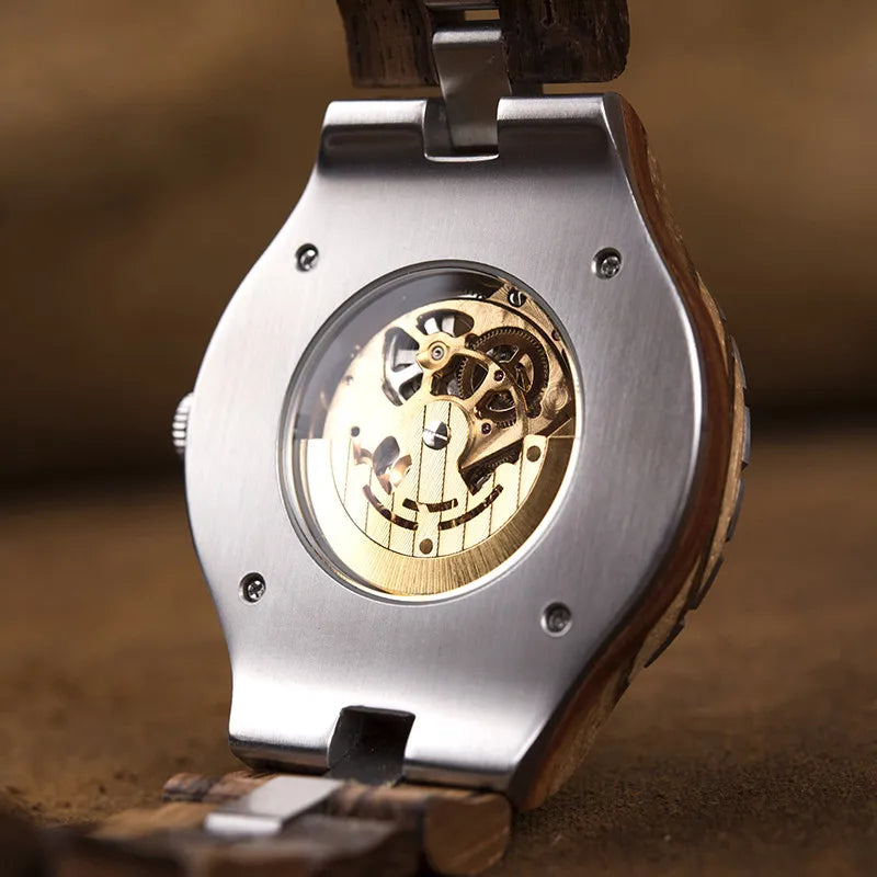 Epoch Mechano – Skeleton Dial Hybrid Wood Watch Series