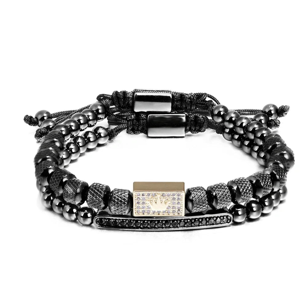 Royal Reign Crown Bracelet Set