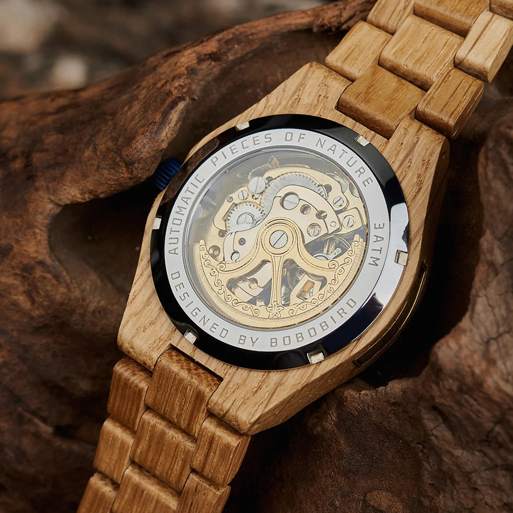 Geneva Epoch Skeleton Series – Artisan Wood & Steel Automatic Watches