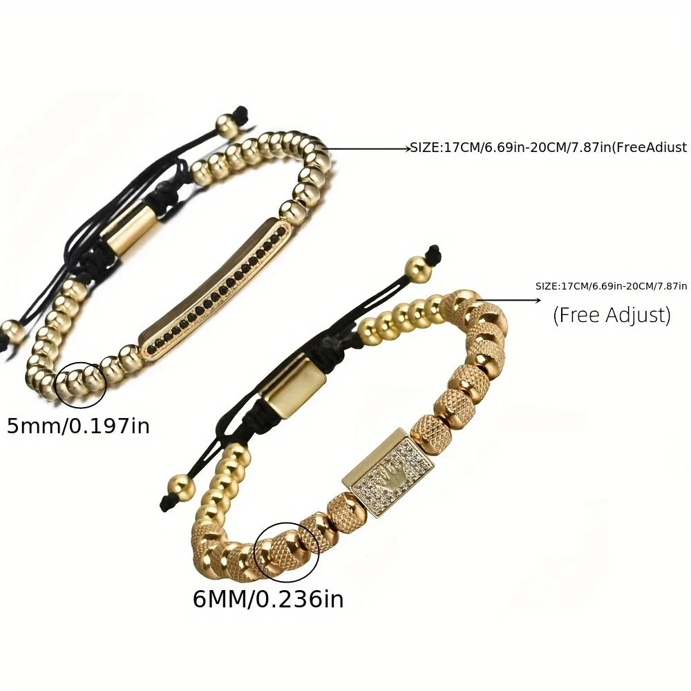 Royal Reign Crown Bracelet Set