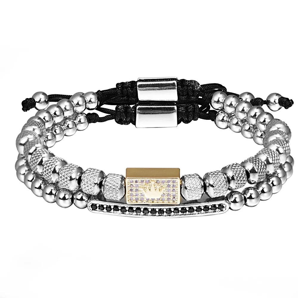 Royal Reign Crown Bracelet Set