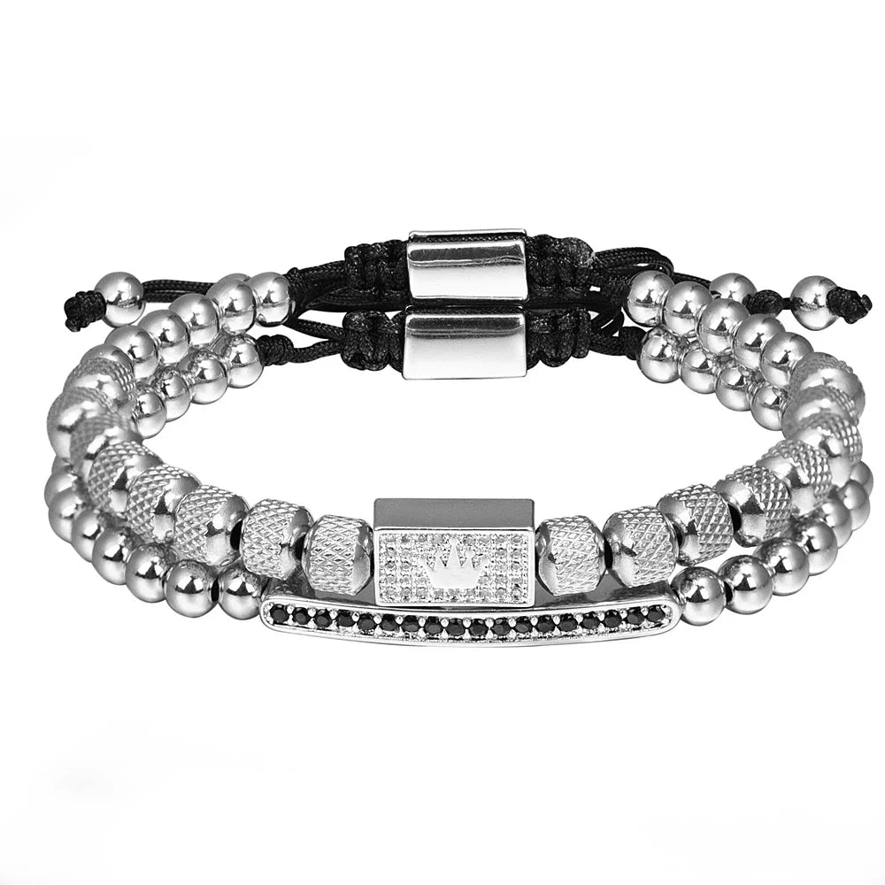 Royal Reign Crown Bracelet Set