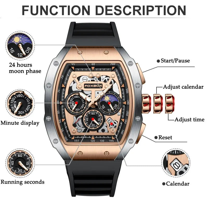 Geneva Epoch Titan Skeleton Chronograph