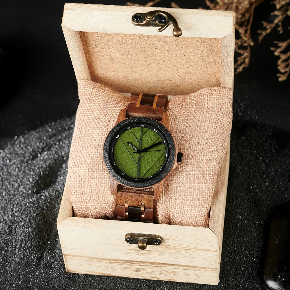 Epoch Naturae – Wooden Leaf Dial Watch Collection