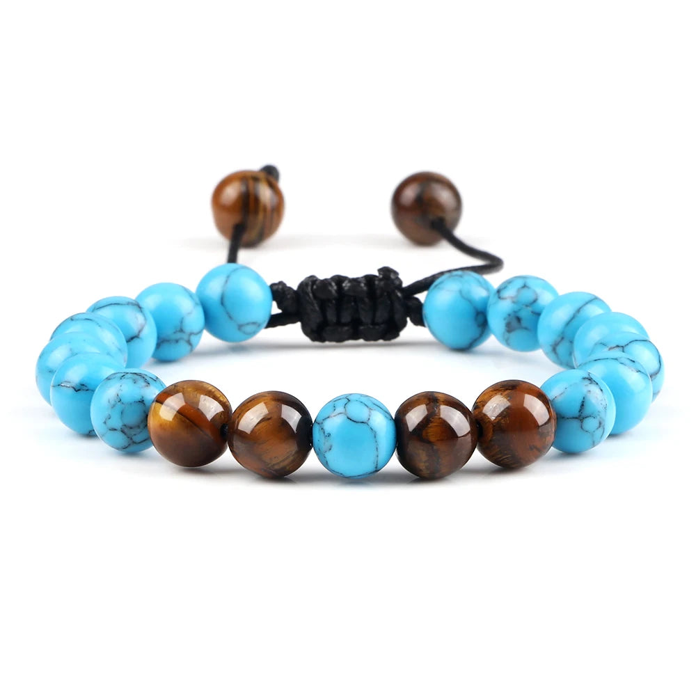 Tiger Eye & Onyx Harmony Beaded Bracelet