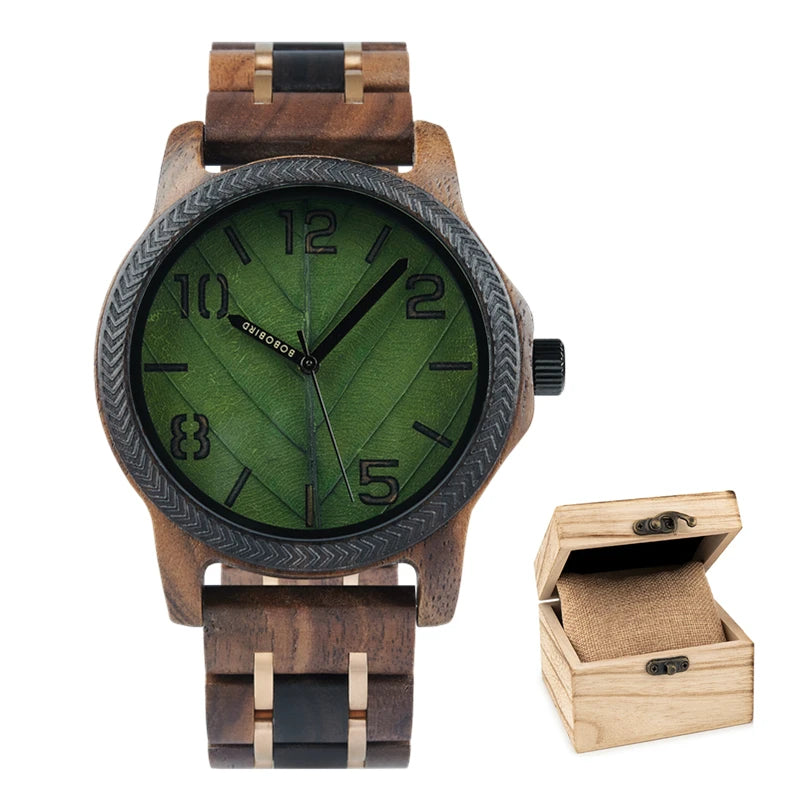 Epoch Naturae – Wooden Leaf Dial Watch Collection