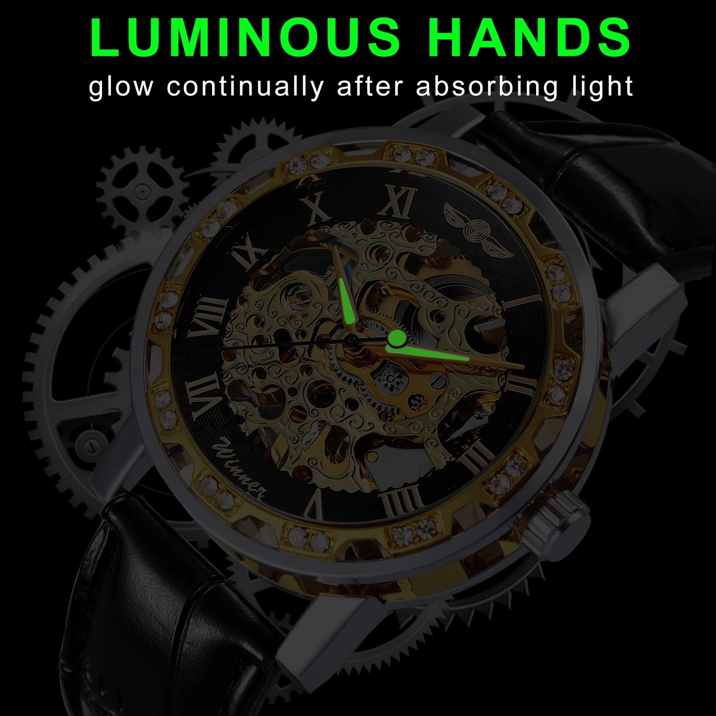Geneva Epoch Skeleton Luxury Watch