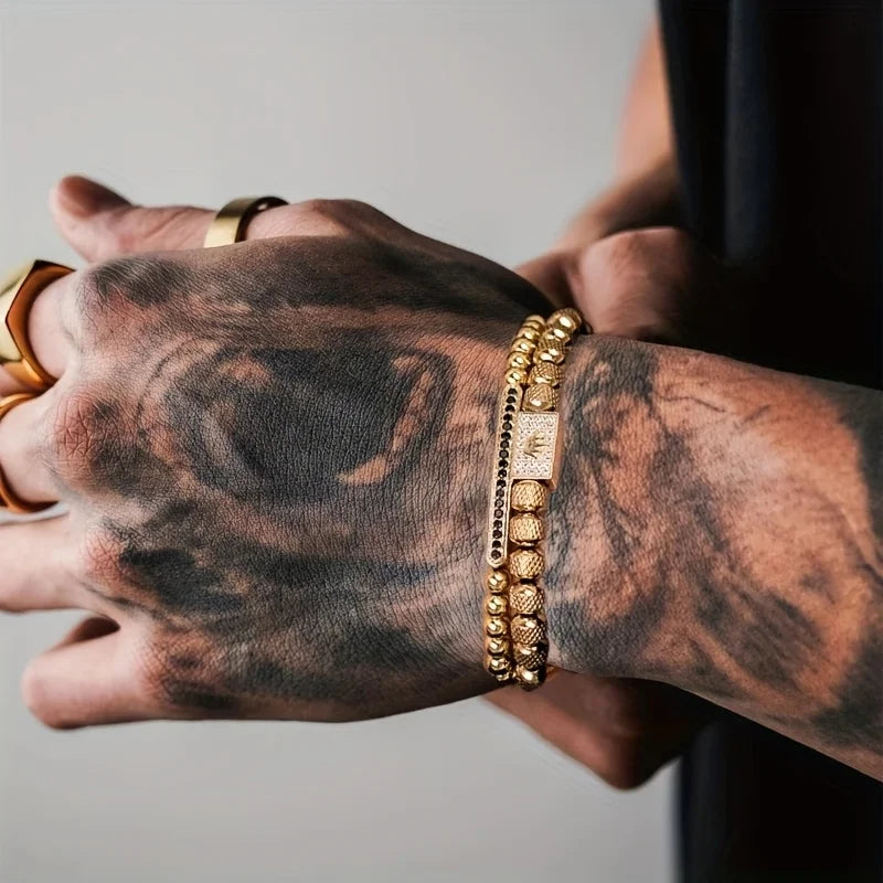 Royal Reign Crown Bracelet Set