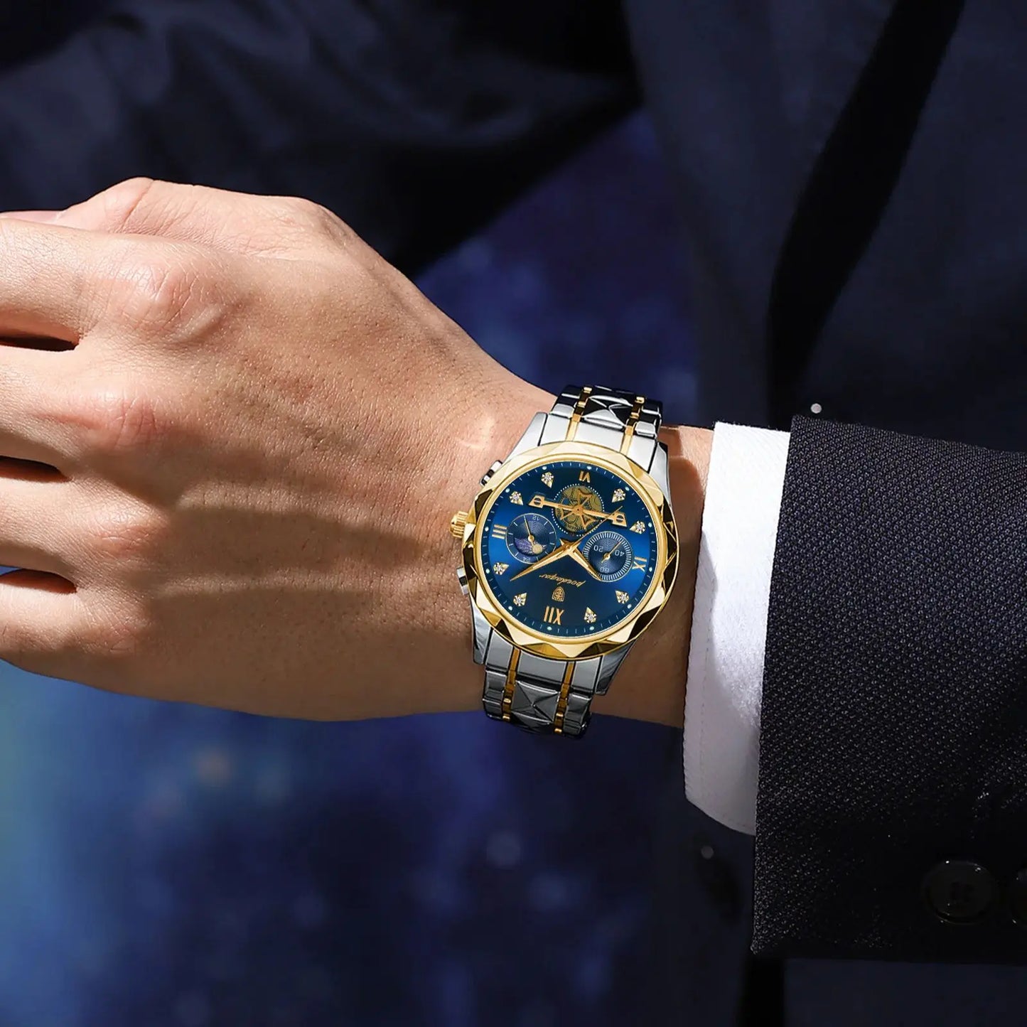 Geneva Epoch Imperial Moonphase Chronograph