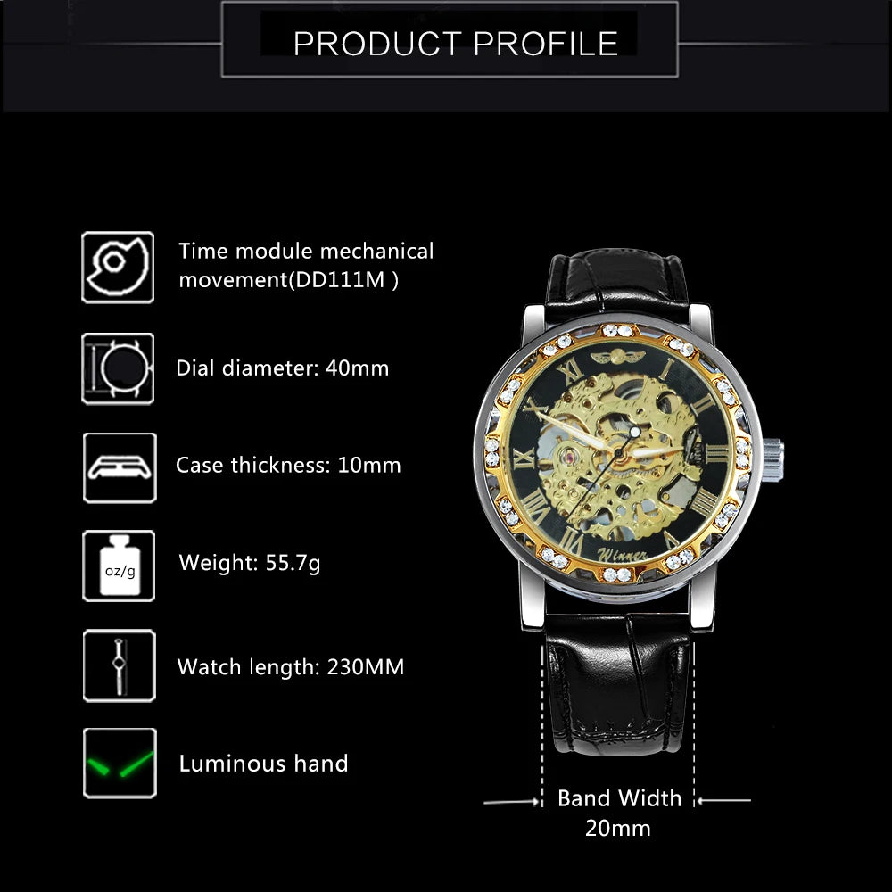 Geneva Epoch Skeleton Luxury Watch