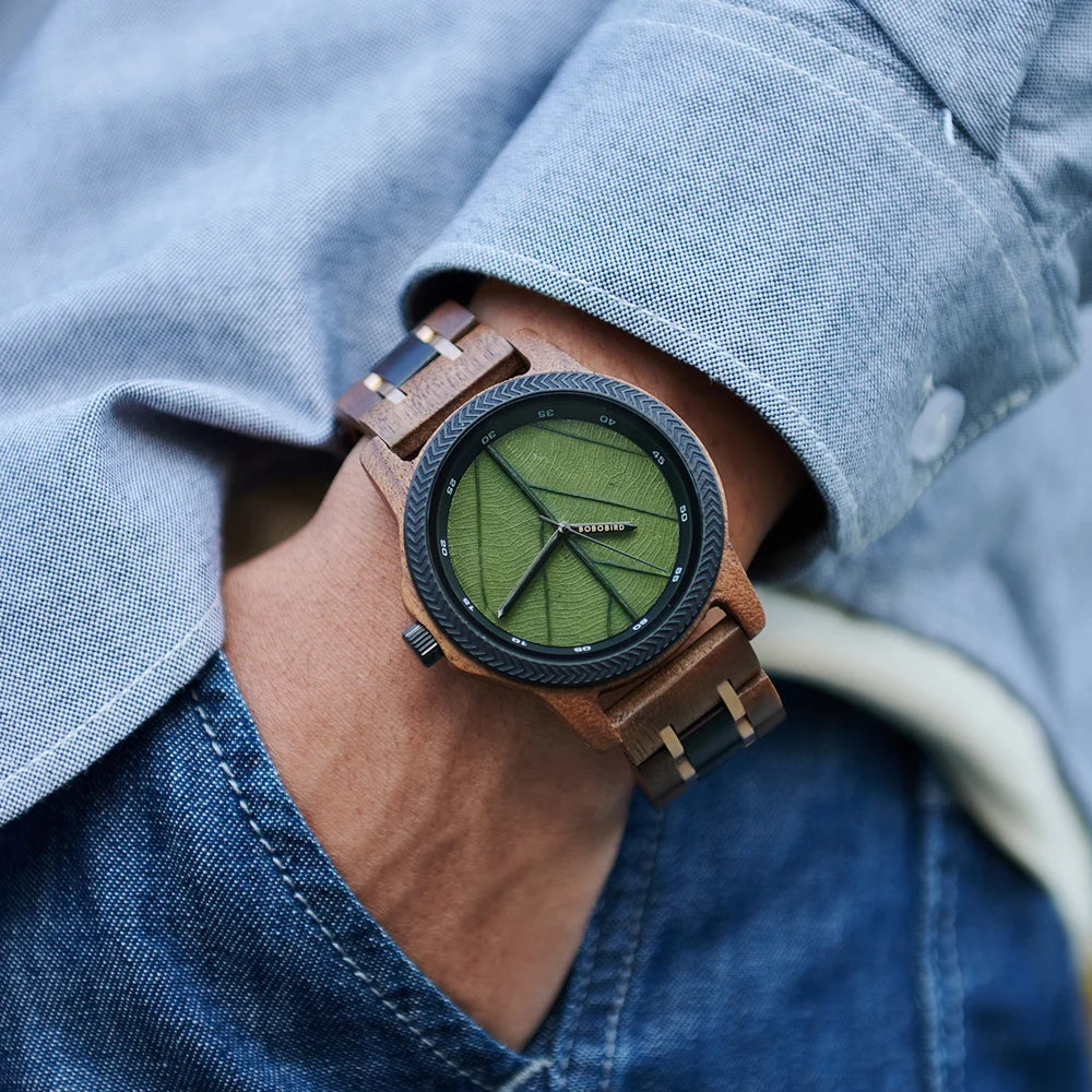 Epoch Naturae – Wooden Leaf Dial Watch Collection