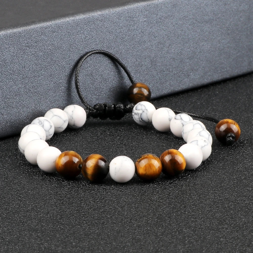 Tiger Eye & Onyx Harmony Beaded Bracelet