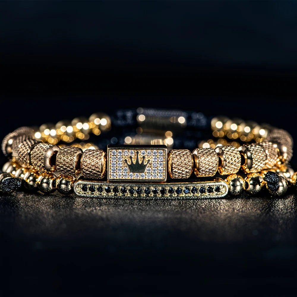 Royal Reign Crown Bracelet Set