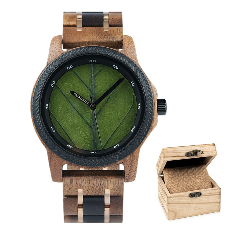 Epoch Naturae – Wooden Leaf Dial Watch Collection