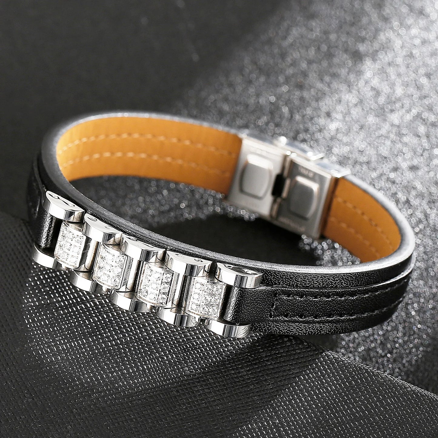 Eclipse Luxe Leather Bracelet