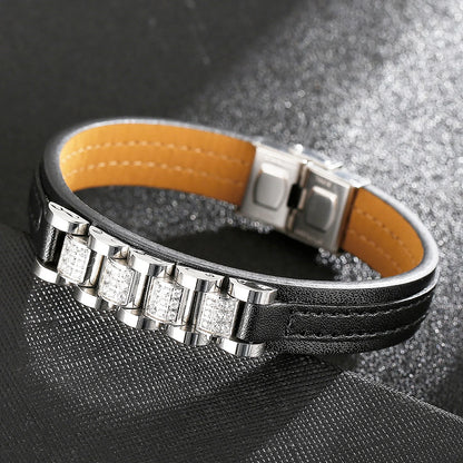 Eclipse Luxe Leather Bracelet