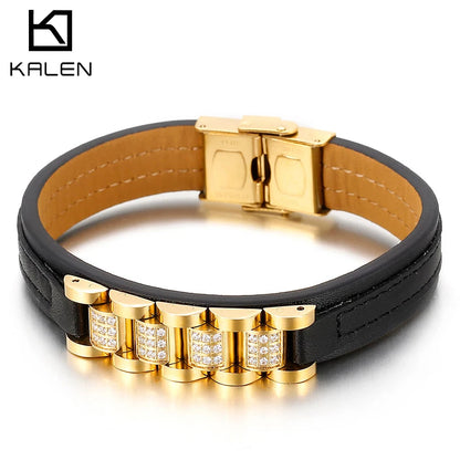 Eclipse Luxe Leather Bracelet