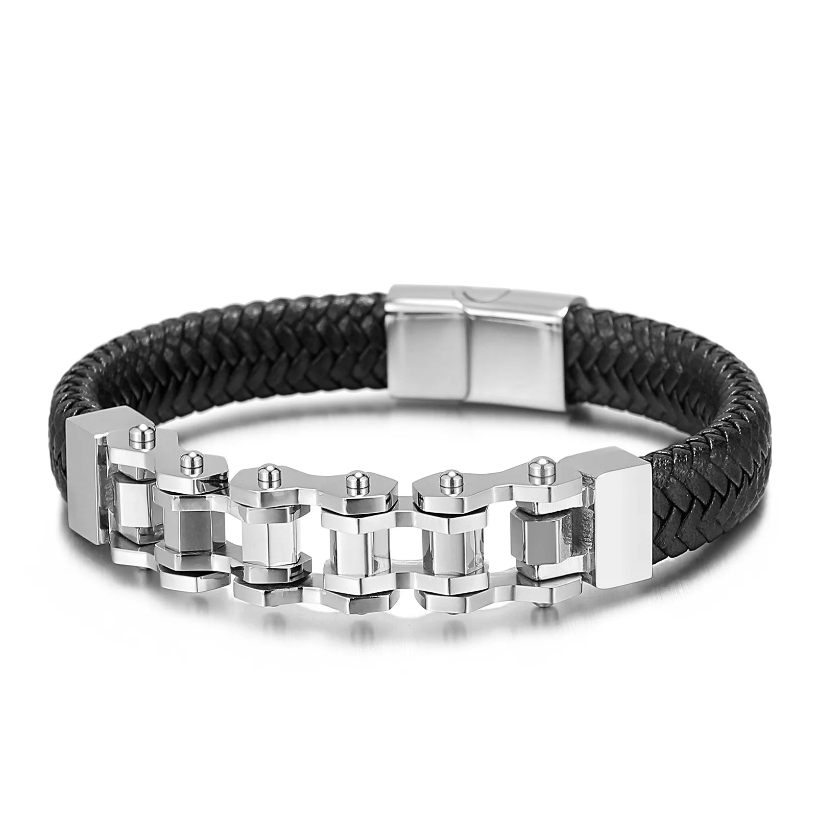 Ironclad Leather Link Bracelet