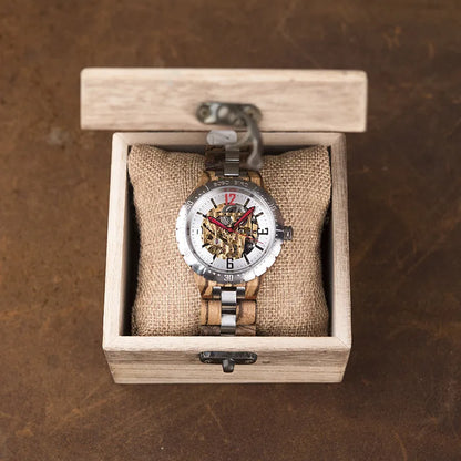 Epoch Mechano – Skeleton Dial Hybrid Wood Watch Series