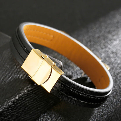 Eclipse Luxe Leather Bracelet