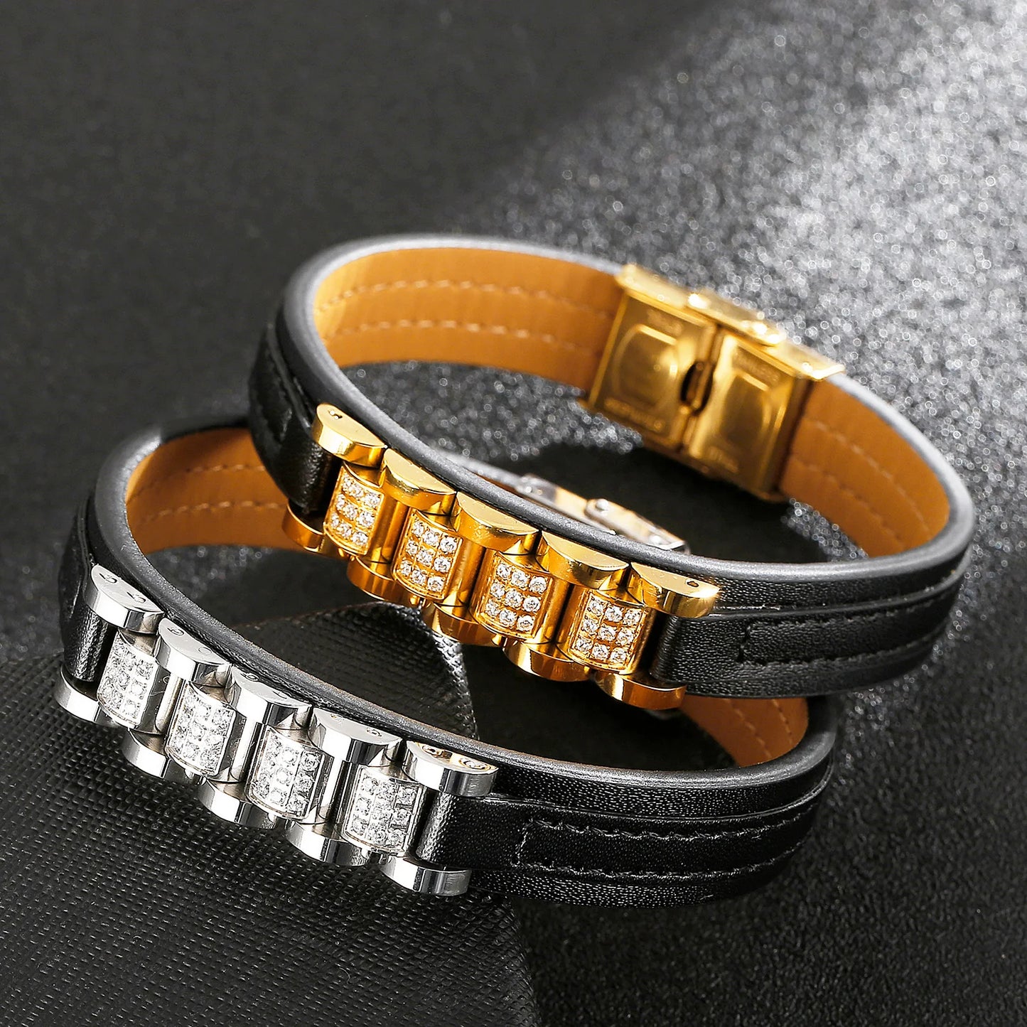 Eclipse Luxe Leather Bracelet
