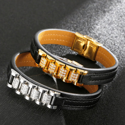 Eclipse Luxe Leather Bracelet
