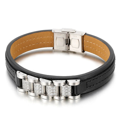 Eclipse Luxe Leather Bracelet
