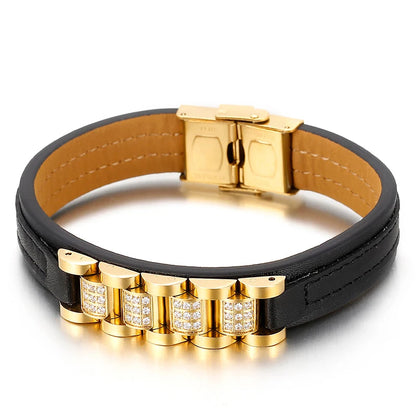 Eclipse Luxe Leather Bracelet
