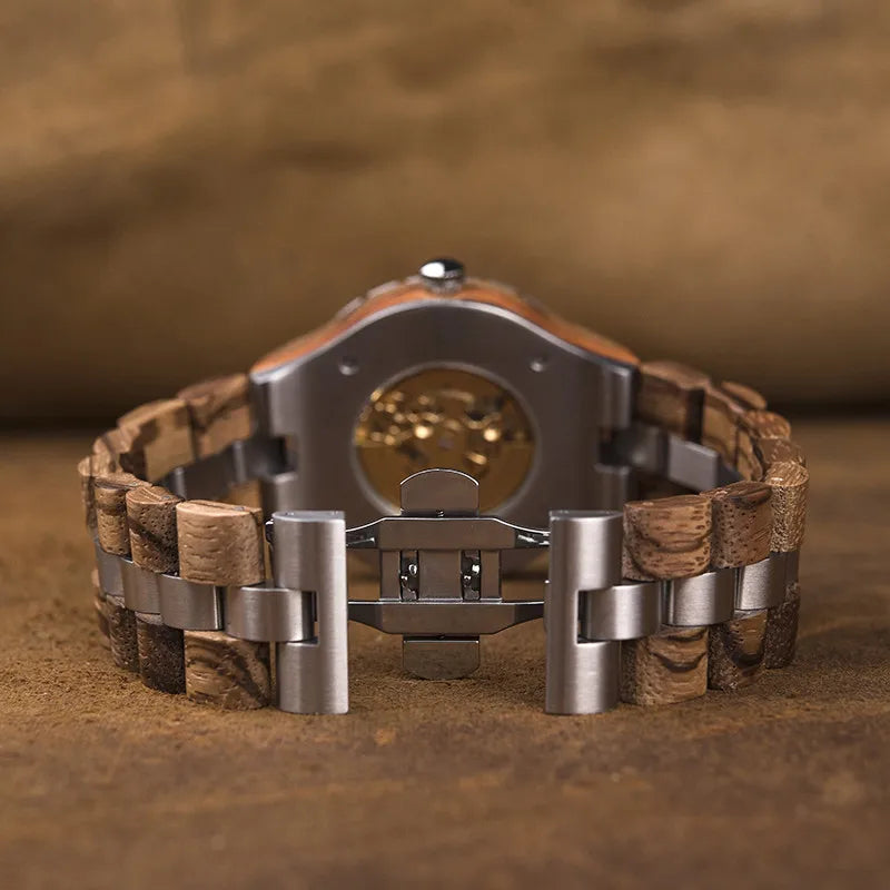 Epoch Mechano – Skeleton Dial Hybrid Wood Watch Series