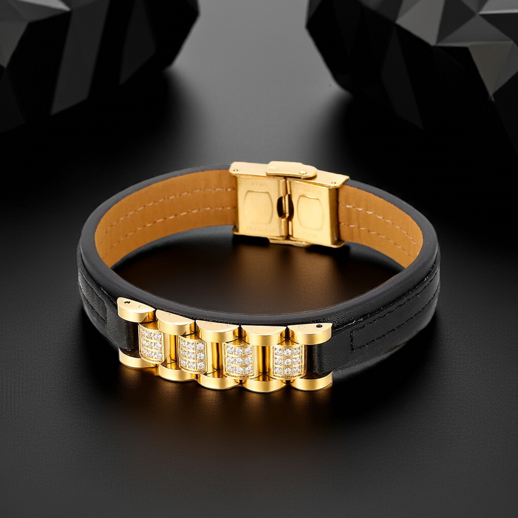 Eclipse Luxe Leather Bracelet