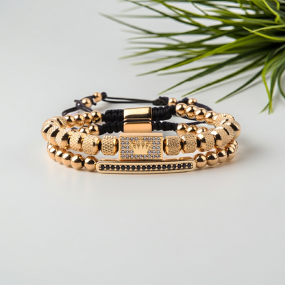 Crown Royale Beaded Bracelet Set