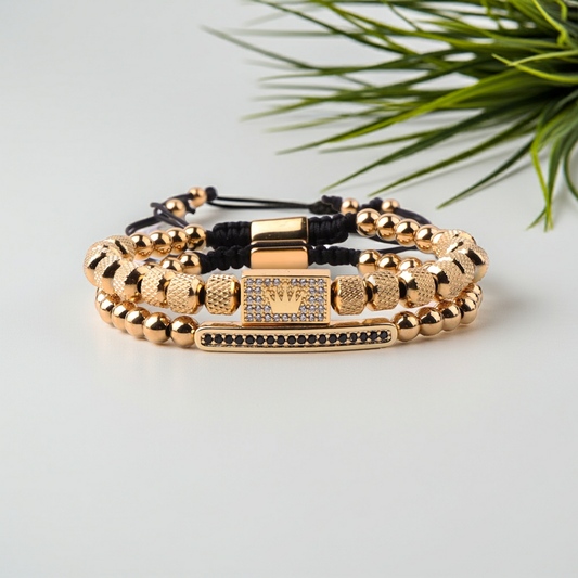 Crown Royale Beaded Bracelet Set