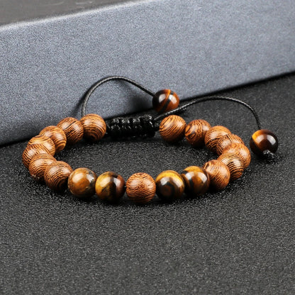Tiger Eye & Onyx Harmony Beaded Bracelet