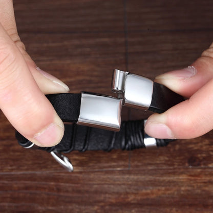Apollo Luxe Braided Leather Bracelet