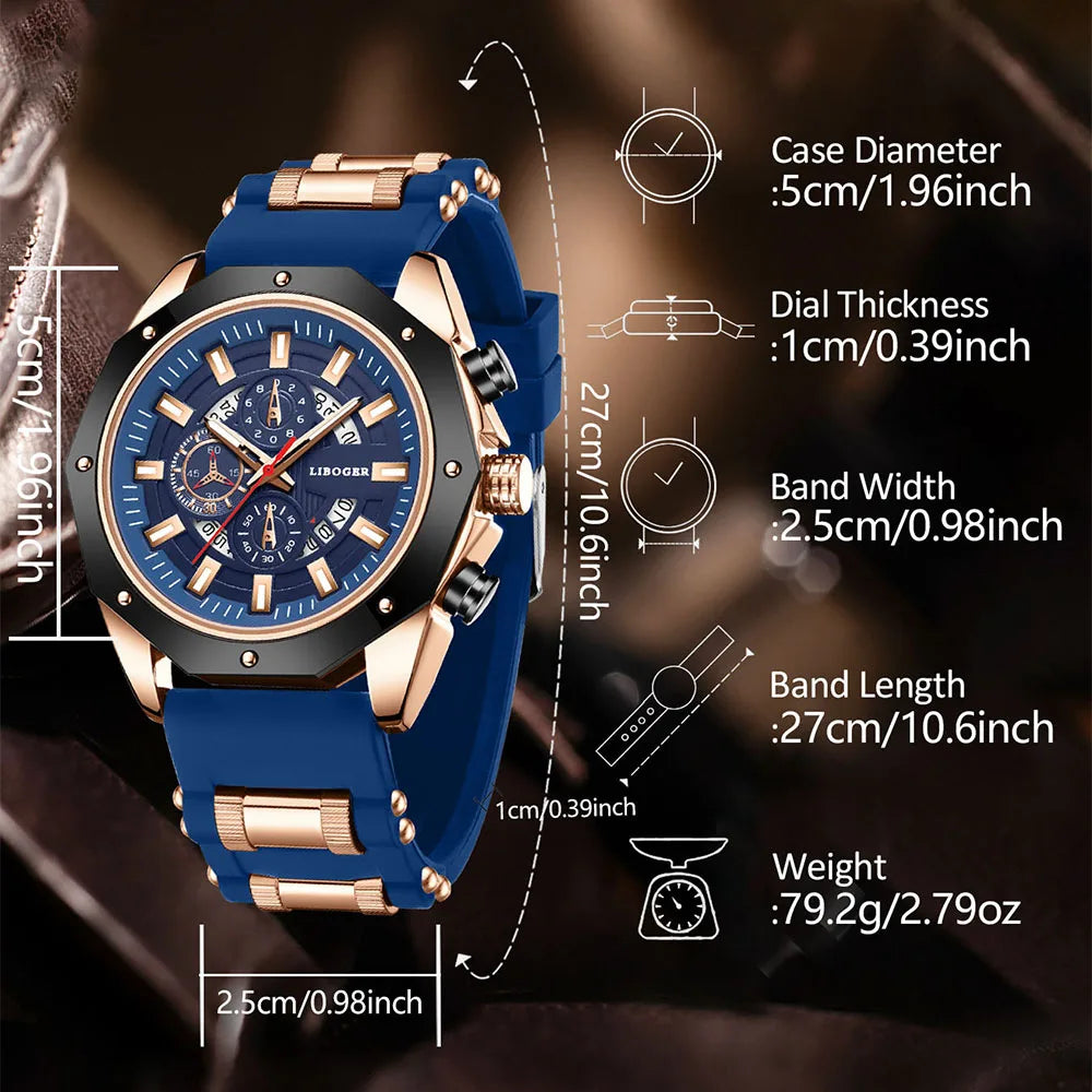 Geneva Epoch “Titan Vanguard” Chronograph Watch Duo