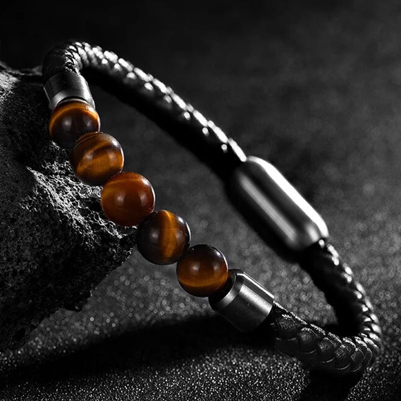 Midnight Tiger Eye Steelcore Bracelet