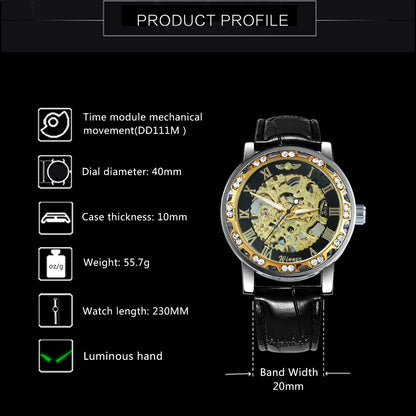 Geneva Epoch Skeleton Luxury Watch