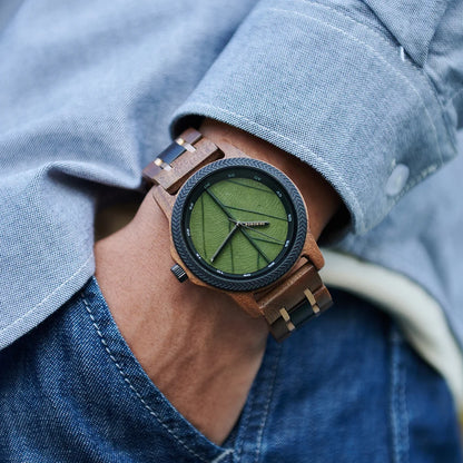 Epoch Naturae – Wooden Leaf Dial Watch Collection