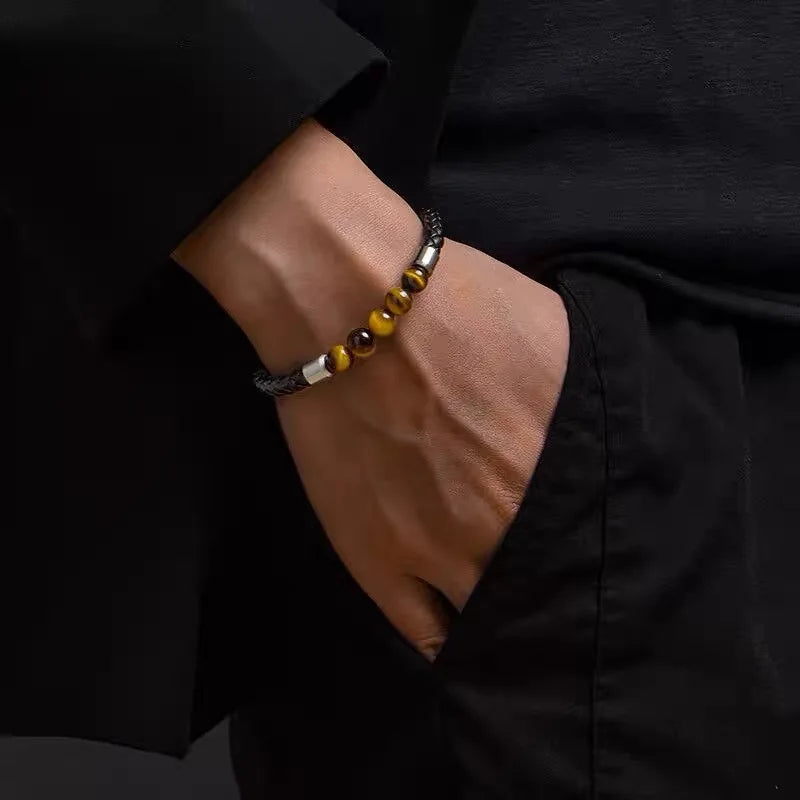 Midnight Tiger Eye Steelcore Bracelet