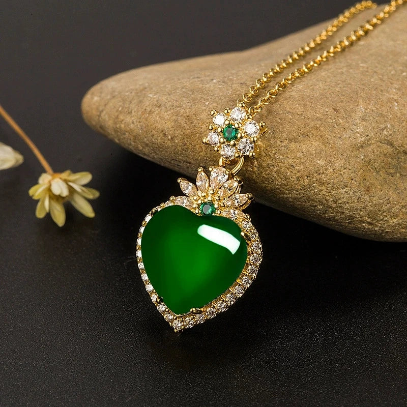 Emerald Royal Heart Pendant